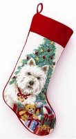 Westie with Tree